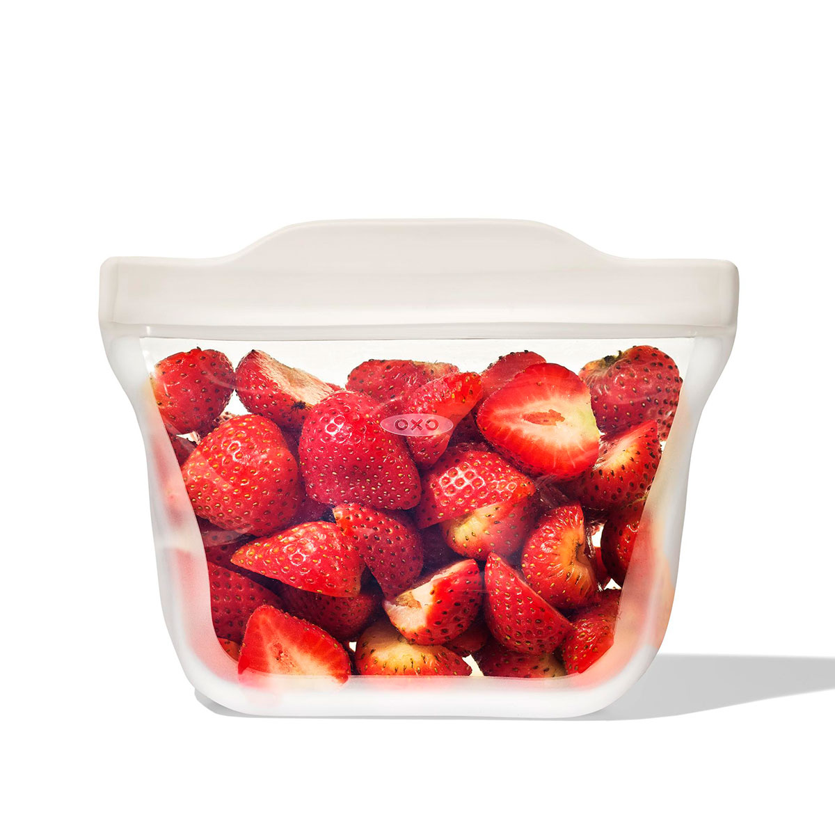 Wiederverwendbarer Silikonbeutel – Snack-Standbeutel (335 ml) – Hafer