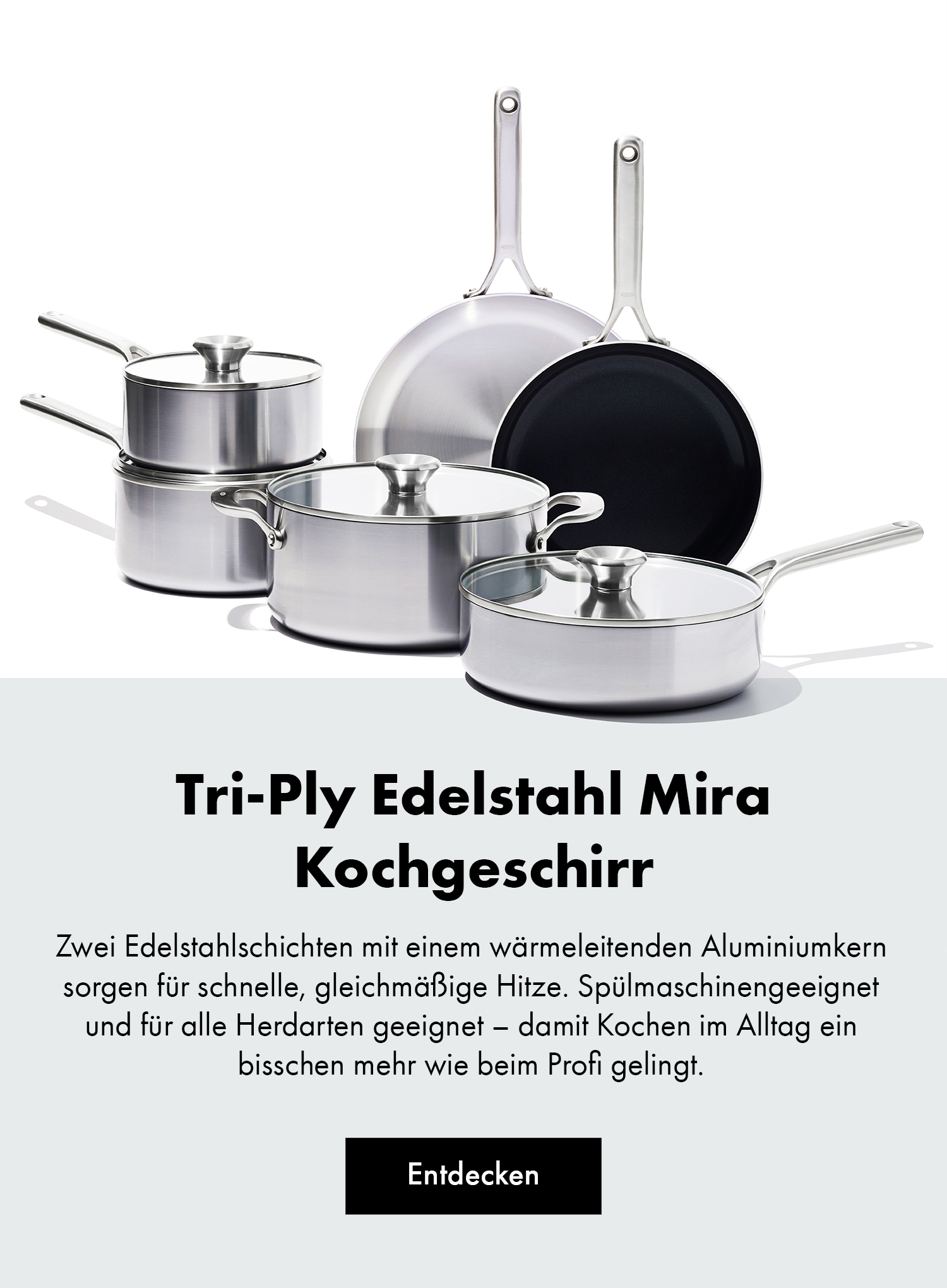 Tri-Ply Edelstahl Mira Kochgeschirr