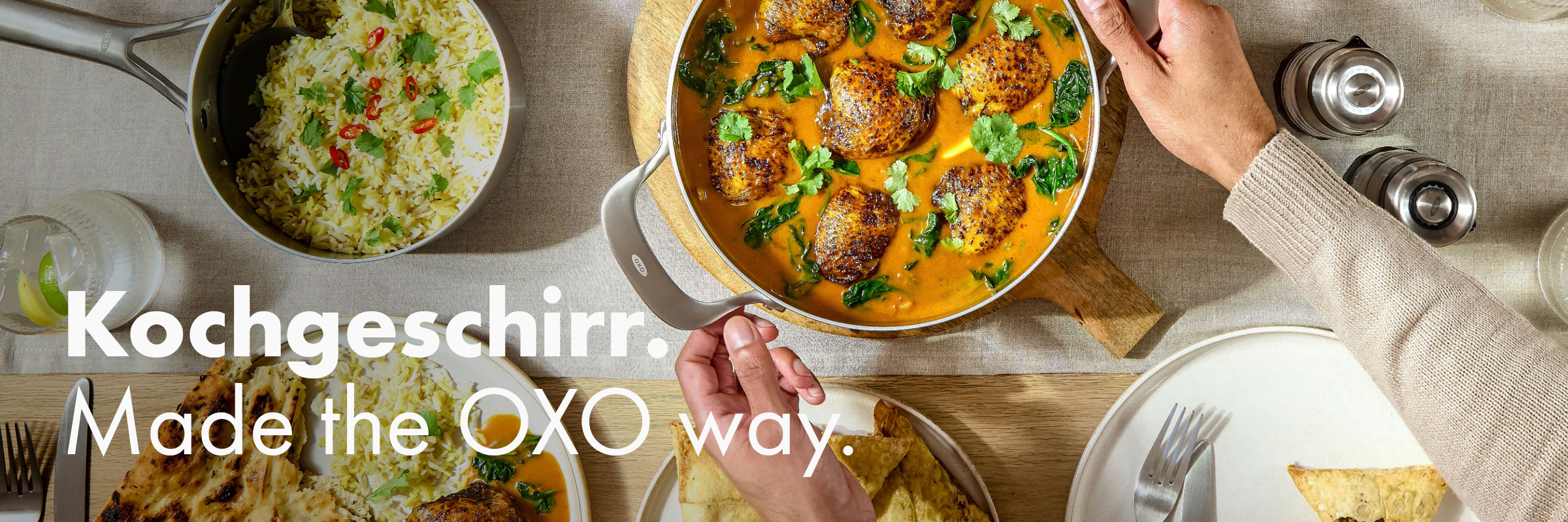 Kochgeschirr. Made the OXO way.